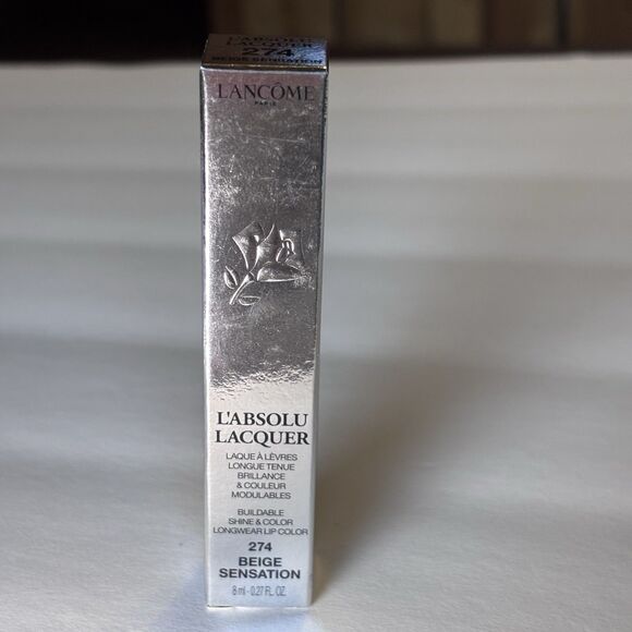 Lancome L'Absolu Lacquer Longwear Lip Color ,# 274 - Beige Sensation 8ml/.27 oz - Picture 2 of 7